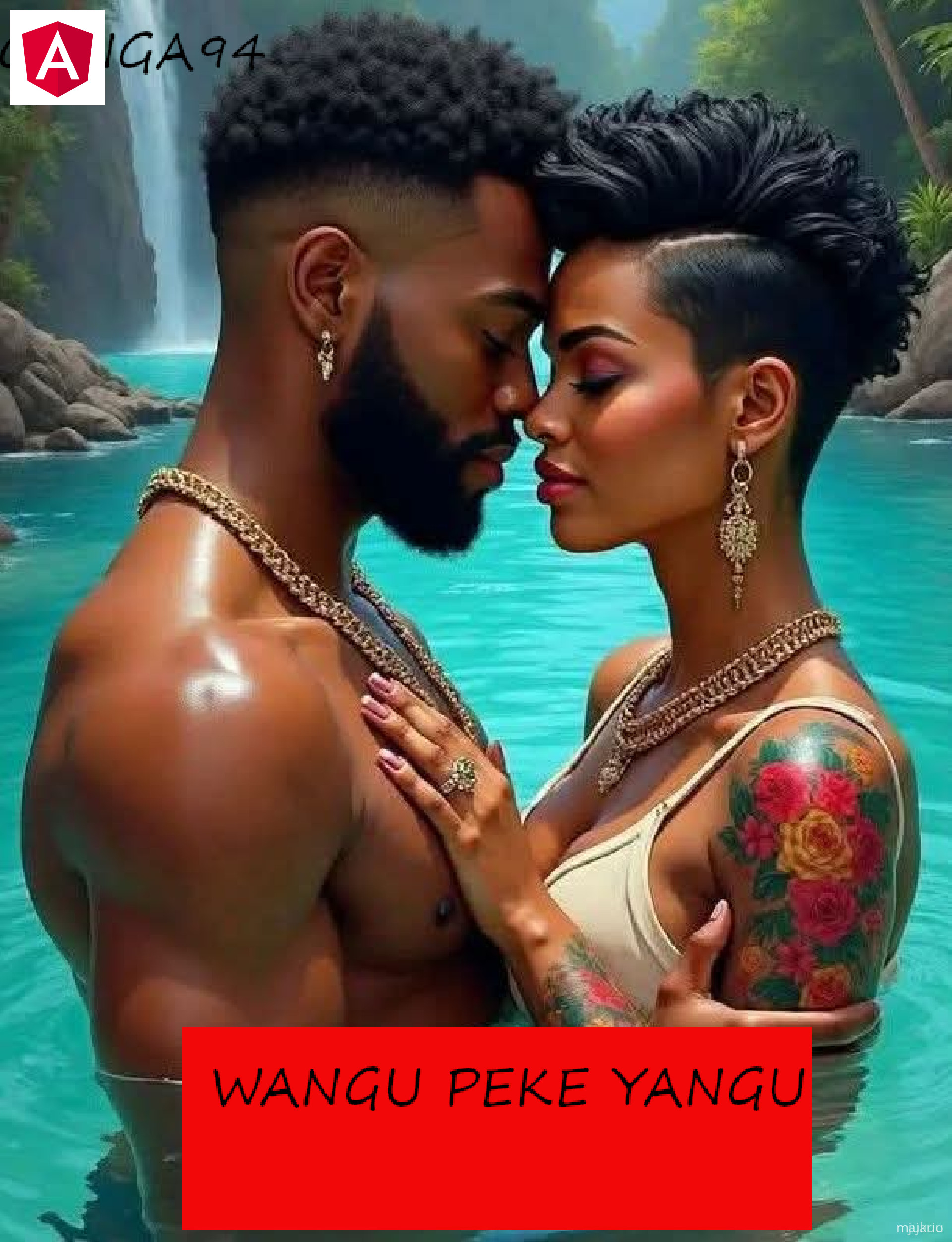 A person in a purple dress is cooking over an open fire inside a rustic kitchen with stone walls and a small window.